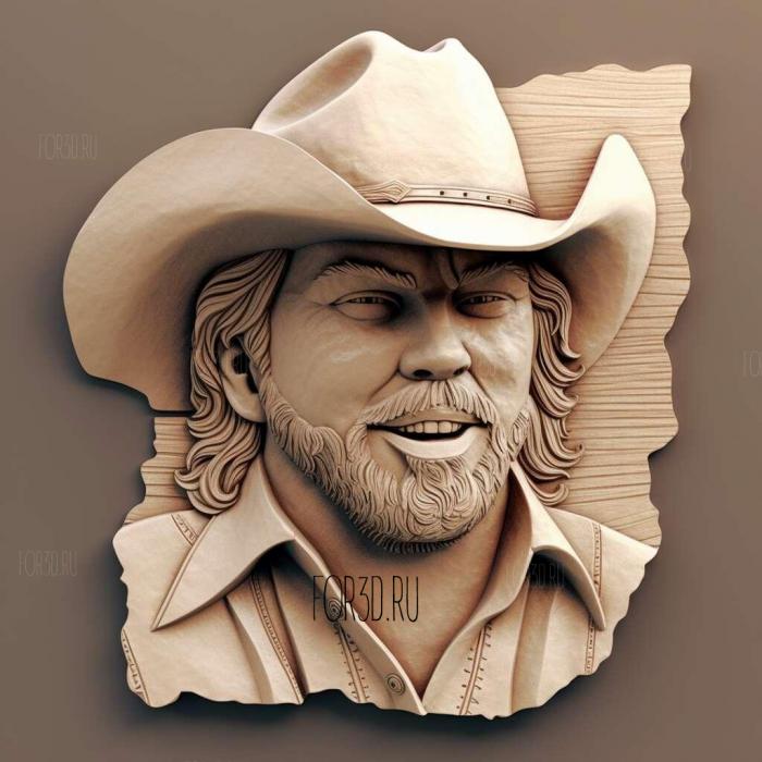 Toby Keith 1 stl model for CNC